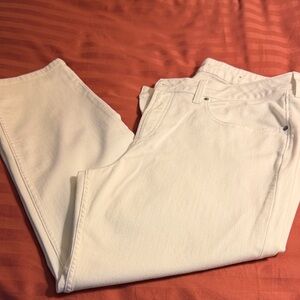 Chico's Boyfriend Ankle Pants in White
